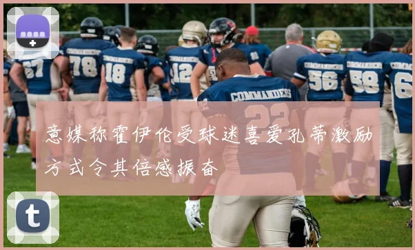 意媒称霍伊伦受球迷喜爱孔蒂激励方式令其倍感振奋